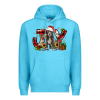 Ocean Blue Christmas joy pitbull Premium Hoodie - JahusDesignShop