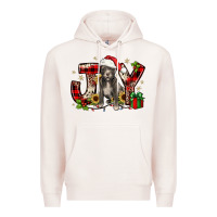 Pale Pink Christmas joy pitbull Premium Hoodie - JahusDesignShop