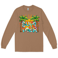 Toasted Coconut summer waves and sun Long Sleeve Tee - BarkalooDesign