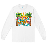 White summer waves and sun Long Sleeve Tee - BarkalooDesign