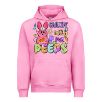 Fuchsia Pink chillin' with my peeps Urban Hoodie - Artiststas