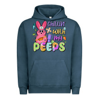 Pigment Midnight Navy chillin' with my peeps Urban Hoodie - Artiststas