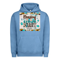 Pigment Pebble Blue nursing is a work of heart Urban Hoodie - JahusDesignShop
