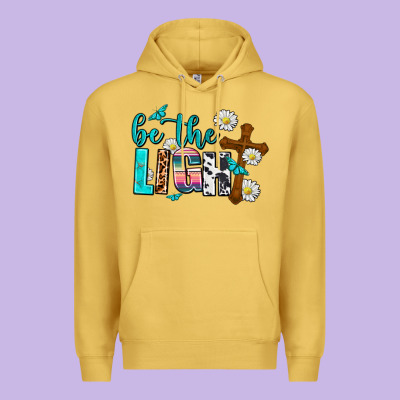 Be The Light Premium Hoodie Designed By Adodesignshop