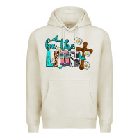 Oatmeal Heather be the light Premium Hoodie - AdoDesignShop