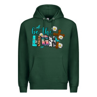 Sports Green be the light Premium Hoodie - AdoDesignShop