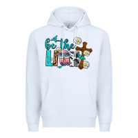 White be the light Premium Hoodie - AdoDesignShop