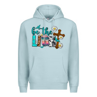 Blue Mist be the light Premium Hoodie - AdoDesignShop