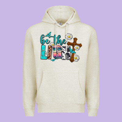 Be The Light Premium Hoodie Designed By Adodesignshop