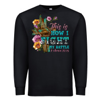Black this is how i fight my battle tbw Premium Sweatshirt - texasbilliewilder
