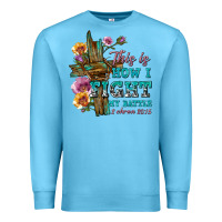Ocean Blue this is how i fight my battle tbw Premium Sweatshirt - texasbilliewilder