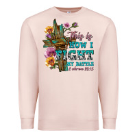 Pale Pink this is how i fight my battle tbw Premium Sweatshirt - texasbilliewilder