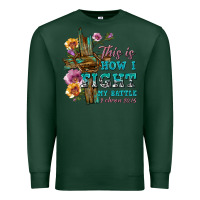 Sports Green this is how i fight my battle tbw Premium Sweatshirt - texasbilliewilder