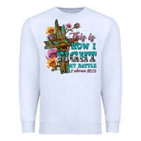 White this is how i fight my battle tbw Premium Sweatshirt - texasbilliewilder