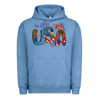 Pigment Pebble Blue usa 4th of july Urban Hoodie - Artiststas