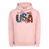 Pigment Salmon usa 4th of july Urban Hoodie - Artiststas