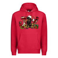 Cardinal christmas joy dachshund Premium Hoodie - JahusDesignShop