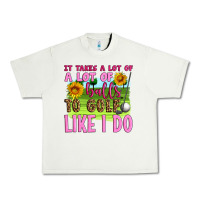 Pistachio it takes a lot of a lot of balls to golf like i do Urban Heavy Tee - Artiststas