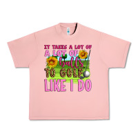 Salmon it takes a lot of a lot of balls to golf like i do Urban Heavy Tee - Artiststas