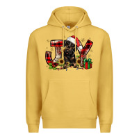 Antique Gold christmas joy dachshund Premium Hoodie - JahusDesignShop