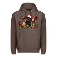 Coffee christmas joy dachshund Premium Hoodie - JahusDesignShop