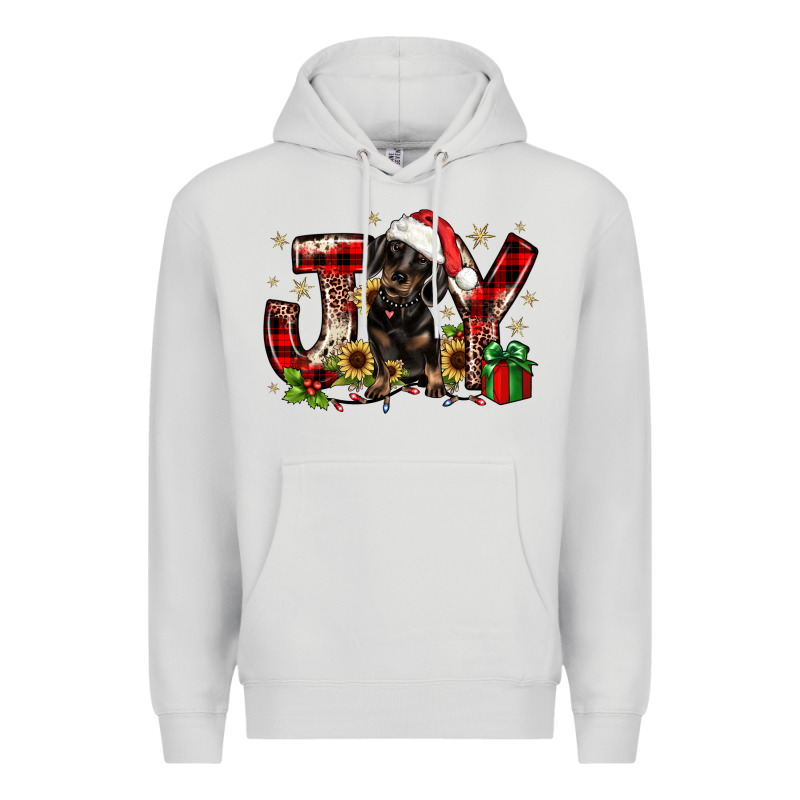 Christmas Joy Dachshund Premium Hoodie by JahusDesignShop | Teevron
