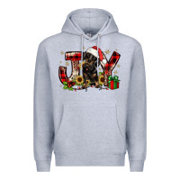 Heather Grey christmas joy dachshund Premium Hoodie - JahusDesignShop