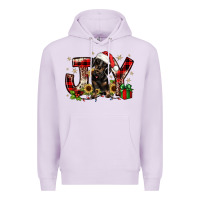 Lilac christmas joy dachshund Premium Hoodie - JahusDesignShop