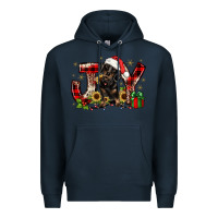 Navy christmas joy dachshund Premium Hoodie - JahusDesignShop