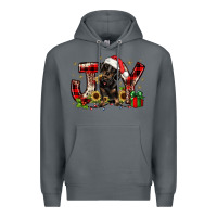 Rock christmas joy dachshund Premium Hoodie - JahusDesignShop
