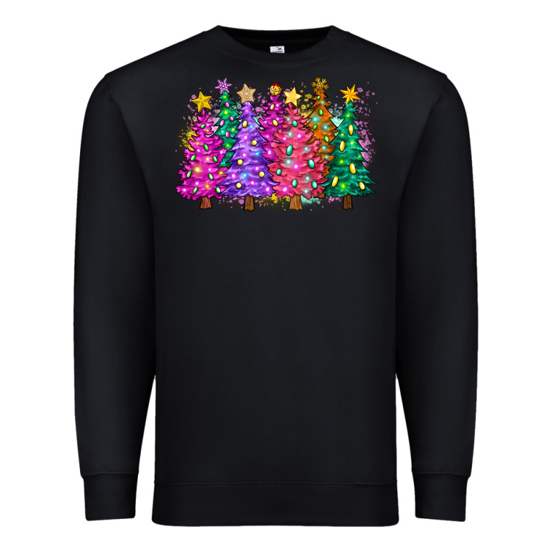 Christmas Trees And Lights Premium Sweatshirt by Zillion Design Studio | Teevron