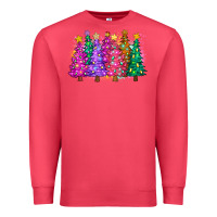 Cardinal christmas trees and lights Premium Sweatshirt - Zillion Design Studio