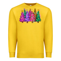 Lemon christmas trees and lights Premium Sweatshirt - Zillion Design Studio
