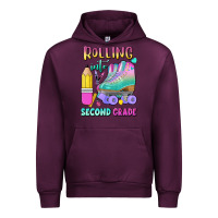 Mauve Wine rolling into second grade Urban Hoodie - BundleAndBundleShop