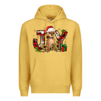 Antique Gold Christmas joy chihuahua Premium Hoodie - JahusDesignShop