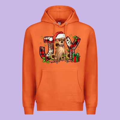 Christmas Joy Chihuahua Premium Hoodie Designed By Jahusdesignshop
