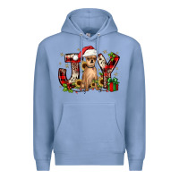 Colony Blue Christmas joy chihuahua Premium Hoodie - JahusDesignShop