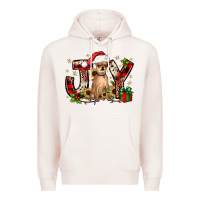 Pale Pink Christmas joy chihuahua Premium Hoodie - JahusDesignShop