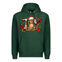 Sports Green Christmas joy chihuahua Premium Hoodie - JahusDesignShop