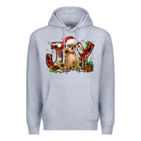 Heather Grey Christmas joy chihuahua Premium Hoodie - JahusDesignShop
