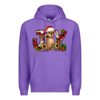 Purple Christmas joy chihuahua Premium Hoodie - JahusDesignShop