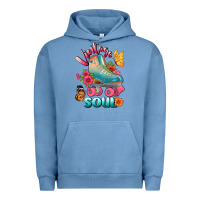 Pigment Pebble Blue vintage soul Urban Hoodie - BundleAndBundleShop