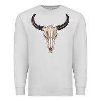 Dove Grey western bull skull tbw Premium Sweatshirt - texasbilliewilder