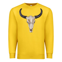 Lemon western bull skull tbw Premium Sweatshirt - texasbilliewilder