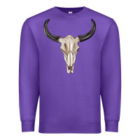 Purple western bull skull tbw Premium Sweatshirt - texasbilliewilder