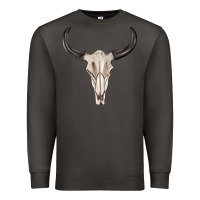 Smoke western bull skull tbw Premium Sweatshirt - texasbilliewilder