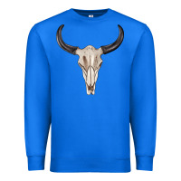 True Royal western bull skull tbw Premium Sweatshirt - texasbilliewilder