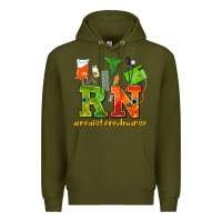 Army Green registered nurse juneteenth Premium Hoodie - AdoDesignShop