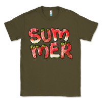 Army Green summer watermelon and strawberry Classic Tee - BarkalooDesign