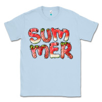 Dusty Blue summer watermelon and strawberry Classic Tee - BarkalooDesign